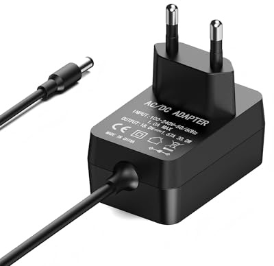 Sanicata 30W Netzteil Ladegerät Ersatz für Echo (3./4. Gen), Echo Show 8/10/15, Echo Plus (2. Gen), Echo Show (2. Gen), 1.5M Netzkabel, Kompatibel mit Alexa-Schwarz