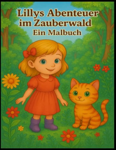 Lillys Abenteuer im Zauberwald: Ein Malbuch