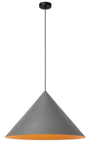 LUCIDE Spitze - Pendant Light - Ø 60 cm - 1xE27 - Grey | Vibes