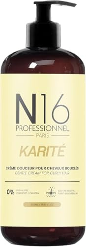 Crème Bio Karité N16 Professionnel - Définition boucles - Sans Sulfate Parabène - Marque Française - 350ml