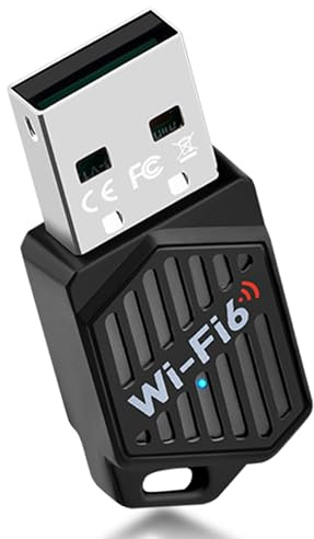 WiFi 6 AX900 WLAN USB Adapter für PC mit Bluetooth 5.4 | Eingebauter Treibe, Internet Stick Dual Band 5GHz 600Mbit/s + 2.4G 286Mbit/s,WPA3, MU-MIMO Kompatibel mit Windows 11/10