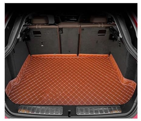 Hintere Kofferraummatte Für Jaguar Für E-PACE 2018 2019 2020 2021 2022 2023 2024 Kofferraum Matte Auto Zubehör(Braun)