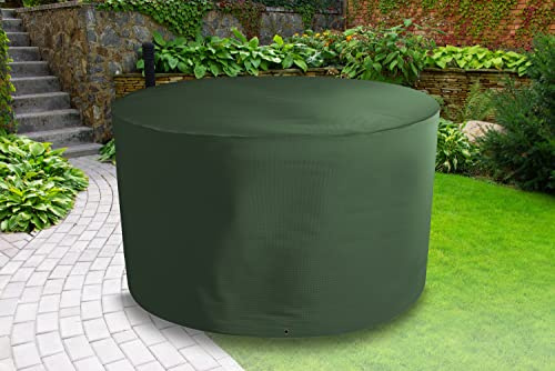 Bosmere Protector 6000 | Circular Garden Table + Chairs Cover | D 250cm H 104cm | 100% Waterproof, UV Protected, Heavy Duty 600D | 6 Year Guarantee | C523, Green