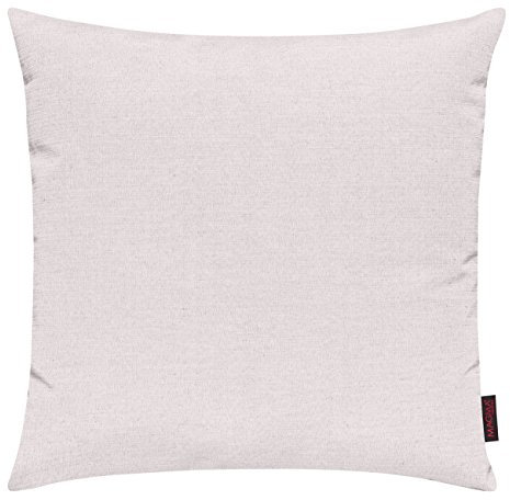 Fino Kissenhülle ca. 50 x 50 cm hochwertig & knitterarm Farbe (81 Elfenbein) 1 Stück