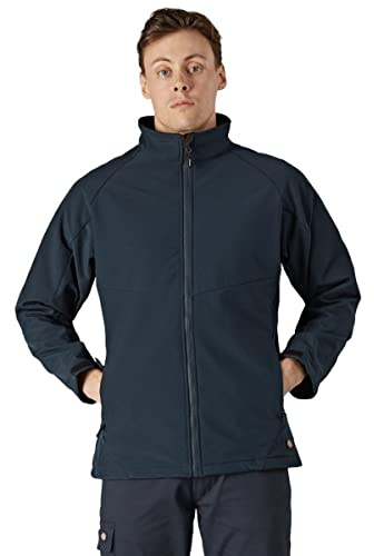 Dickies - Outerwear for Men, Softshell Jacket, Waterproof, Navy Blue, L