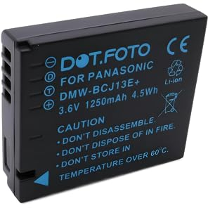 Dot.Foto DMW-BCJ13, DMW-BCJ13E Premium 3.6v / 1250mAh Akku für Panasonic Lumix DMC-LX5, DMC-LX7