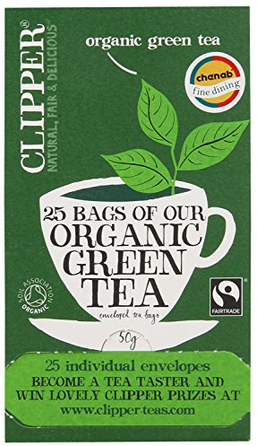 Clipper Organic Green 25 Teabags (Pack of 6, Total 150 Teabags)