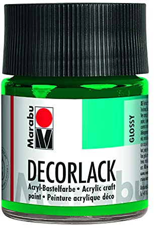 Marabu - Pintura acrílica Decorlack, color verde brillante, 50 ml