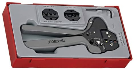 TengTools TTCP04 - Set of 4 Crimping Tools for Insulated and Non-Insulated Terminals
