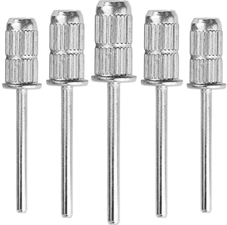 Beauticom Lot de 5 embouts de mandrin pour ponceuse à ongles/lime Argenté 0,95 cm