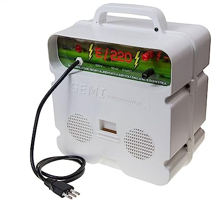 Recinto Elettrico Elettrificatore 220 V per Uso Professionale da 5 J e 10000 V recinti elettrici Recinzione da pascolo elettrificate per cinghiali Cervi caprioli Volpi Cavallo Mucca Pecore