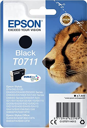 Ink-Jet EPSON Stylus D78 DX4000 / DX5000 / DX5050 / DX6000 DX6050 / DX7000F Schwarz 10 Stück