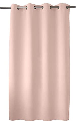 ED ENJOY HOME Rideau Obscurcissant avec Œillets argentés, Vieux Rose, 140x180cm, 100% Polyester, Tissu Certifié Oeko-TEX, Collection Réglisse