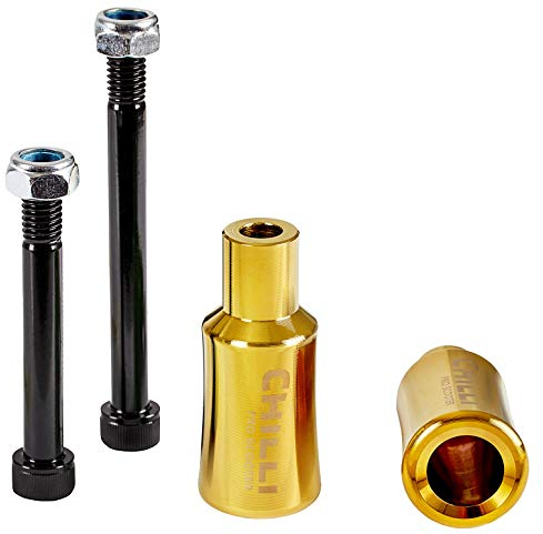 Chilli Scooter Pegs Barrel 2tlg. in der Farbe Gold, aus Aluminium gefertigt, C-1033-GO