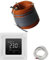 Elektrische Fußbodenheizung HoWaTech Profi Komplett Set TWIN Heizdraht 12 W/m inkl. Thermostat WLAN WIFI Touch weiß, Länge & Fläche:4-8.5m²