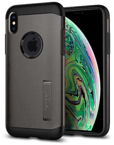 Spigen 065CS24541 6.5 Case Black,Metallic mobile phone case - Mobile phone case (Cover, Apple, iPhone XS Max, 16.5 cm (6.5), Black, Metallic)