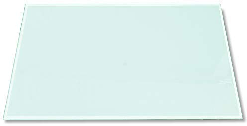 Rapid Teck® Glasplatte Nach Maß Rund 500 mm Klar | Tischplatte aus Gehärtetem Glas | 8 mm Dicke Glasscheibe für Tisch oder Kaminofenplatte | Hochwertige Tisch Glasplatte