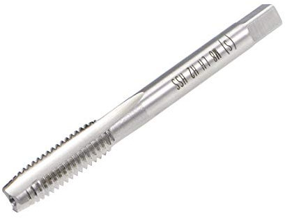 sourcing map Metric Machine Tap Left M8 Thread 1.25 Pitch H2 3 Flutes High Speed Steel