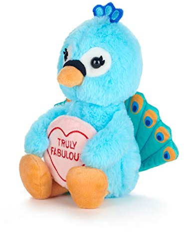 Posh Paws Swizzels Love Hearts 18cm (7”) Peacock – Truly Fabulous Message Soft Toy
