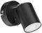 ledscom.de Wandspot WAIKA, einflammig, mit Schalter, GU10, schwarz matt, inkl. 535lm LED GU10 Lampe, weiß