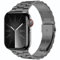 iiteeology Compatibile con cinturini Apple Watch da 46 mm/49 mm/45 mm/44 mm, cinturino di lusso in acciaio inossidabile per Apple Watch Ultra 2/Ultra/Serie 1-10-3 Bead, grigio siderale