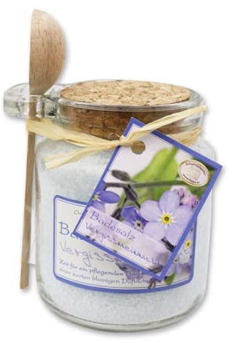 Florex Badesalz Vergissmeinnicht Glas mit Holzlöffel 300 g