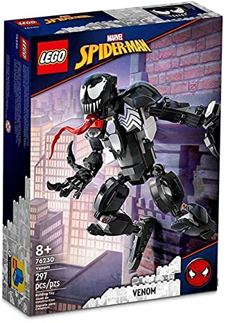 LEGO Marvel Venom Figure, 76230 Fully Articulated Super Villain Action Toy, Spider-Man Universe Collectible Set, Alien Toys for Boys and Girls