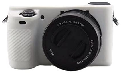 Camera Soft Silicone Case Bag White Rubber Armor Skin Body Cover Protector for Sony Alpha A6100 camera