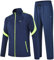 MoFiz Trainingsanzug Herren Jogginganzug Stehkragen Sportanzug mit Reissverschluss für Outdoor-Aktivitäten Grün 3XL