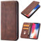 OKZone Kompatibel mit Google Pixel 4 Hülle, Magnet Leder Tasche Handyhülle, Kartenfächer Google Pixel 4 Schutzhülle, [Premium PU Leder] Flip Klappbare Stoßfeste Magnetische Standfunktion (Braun)