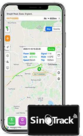 SinoTrack Car GPS Tracker, ST-903 Mini GPS Tracker Locator Dispositif de Suivi de localisation en Temps réel avec Moniteur Vocal Dispositif GPS de Moto de Voiture pour Camion Taxi