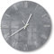 DEQORI Glasuhr | rund Ø 30 cm | Motiv Betonstruktur im Detail | ausgefallene leise Design Uhr aus Glas | Wanduhr für Wohnzimmer & Küche | Moderne Hingucker Uhr für die Wand