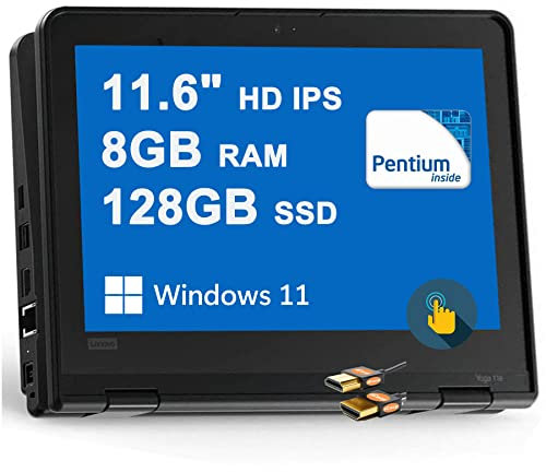 Lenovo Yoga 11E 2-in-1 Laptop 11.6 Touchscreen Pentium Silver N5000 8GB 128GB SSD Win10 Pro