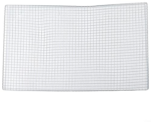 Edelstahl-Grillnetz, Gitternetz, Ersatz-Kohlegrillnetz für BBQ im Freien, Picknick-Werkzeug, 60 x 40 cm