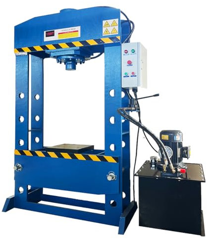 KATSU Tools 150 Ton Industrial Hydraulic Shop Press Bench Press Floor Type for Workshop Garage Automobile Repair Industries (Dimension:1.25x0.6x2.1M) 161328A