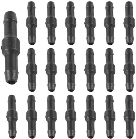 20 Stück Auto Wischwasserschlauch Verbinder Spritzwasserschlauch Adapter Auto Schlauchverbinder Universal Scheibenwaschanlage Verbinder Wischwasserschlauch(COLOR:Schwarz)