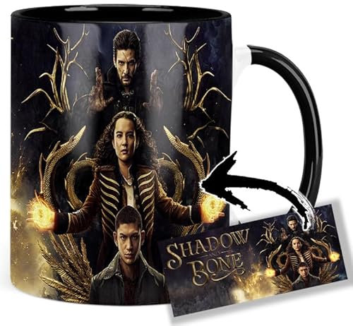 Shadow And Bone Ben Barnes Jessie Mei Li Tasse Innen & Henkel Schwarz Keramikbecher Mug