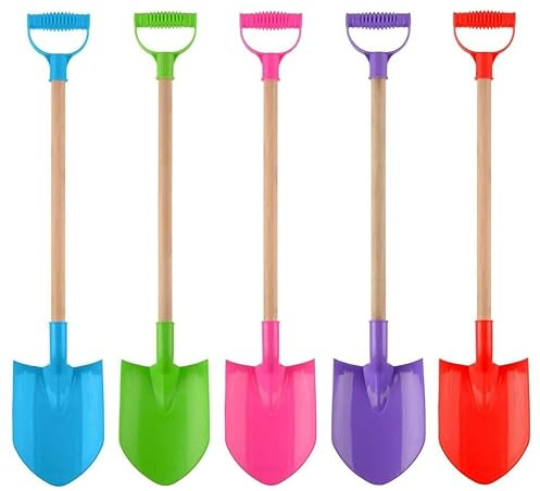 Vision4ever 1x 31 Super Beach Spade Wood Shaft Gardening Tools Snow Sand Pit Toys