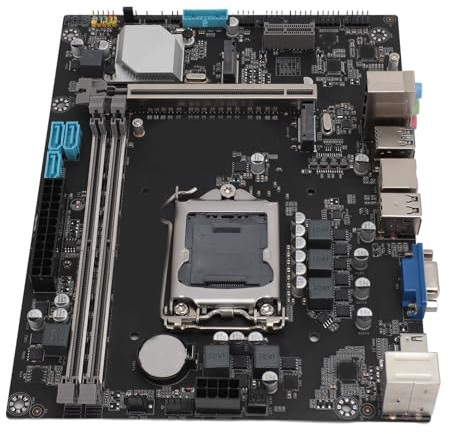 Bewinner H310M K Motherboard, DDR4 M ATX LGA 1151 Motherboard – NVME M.2 USB3.0 SATA3.0 Ports, Gigabit Ethernet für Design Gaming