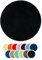 liebling Badteppich, 100% Polyester - Mikrofaser, Serie Santos, Ø 110 cm,1500 g/m², 30 Grad waschbar, Farbe: schwarz