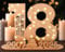 Giftota - Originelle 18 Geburtstag Geschenk Mädchen & Jungen - Geldgeschenke Geburtstag 18 mit LED Lichterkette Ständer - 2025 Holz-Schild Gästebuch - 18 Geburtstag Deko - Personalisierbares Geschenk