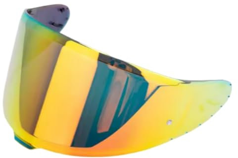 Guajiro - Visier kompatibel mit Shoei NXR 2 - Z8 - X15 - XSPR Pro - CWR-F2 | Polycarbonatscheibe vorbereitet für Pinlock | Kratzfest und beschlagfrei (Rot)