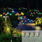 Cnulenzt Solar Lichterkette Outdoor,4 Stück 10LED Solar Glühwürmchen Licht, IP65 Wasserdichtes Solar Lichterkette außen,für Garten,Terrasse,Strauchwerk,dekorative (Bunt)