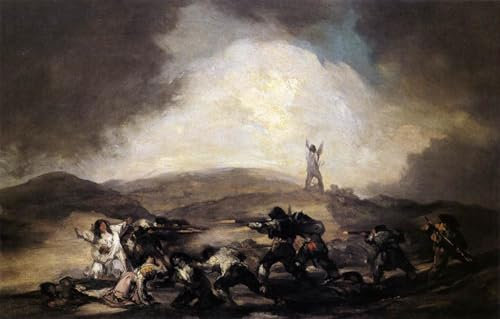 PMEFGJDPE Berühmte Gemälde Dekorative Bilder Graffiti Wandbild Raub Durch francisco de goya Graffiti Leinwanddruck für Wanddekoration 60x90cm