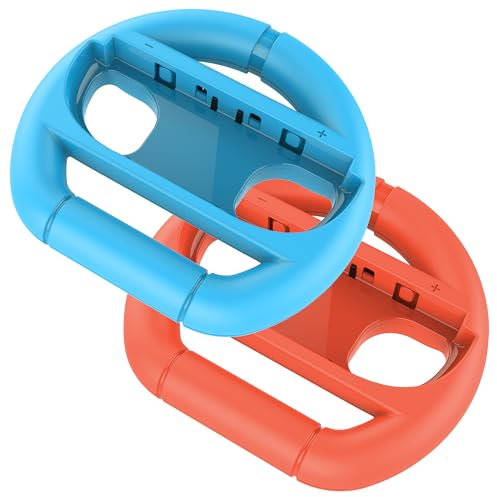 Ardistel Kit de 2 Volantes para Nintendo Switch™ 2 – Accesorios para Mandos Joy-Con™ 2 con Botones SL/SR – Volantes Ergonómicos de ABS para Juegos de Carreras – No Compatible con Switch OLED/Lite
