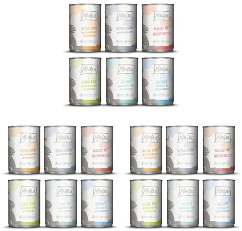 MjAMjAM - leckere Mahlzeiten Mixpaket III für Deine Katze 6 x 400 g (Packung mit 3)
