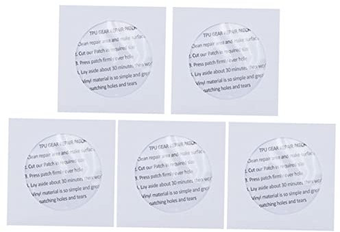 FONDOTIN 5stücke Transparentes Reparaturpatch Selbstklebende TPU-Flicken Für Aufblasbare Und Langlebig Für Zelte Schwimmringe Boote Und