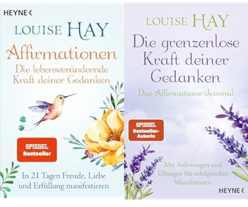 Louise Hay-Set: Affirmationen – Die lebensverändernde Kraft deiner Gedanken + Die grenzenlose Kraft deiner Gedanken. Das Affirmations-Journal: Mit Anleitungen für erfolgreiches Manifestieren