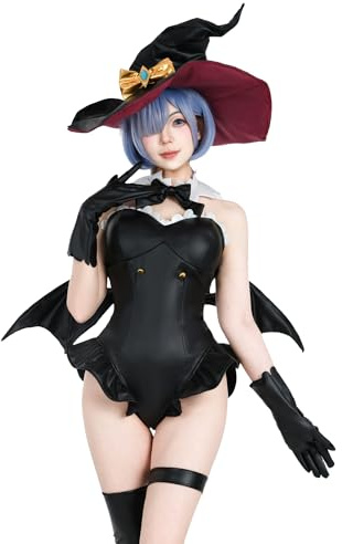FCCAM Re0 Rem Cosplay Bunny Kostüm Senpai Bunny Suit Damen Anime Re:Life in a different world from zero Rem Kostüm