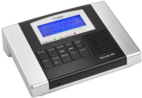 DeTeWe Message 800 - Digitaler Anrufbeantworter mit bis zu 106 Minuten Aufzeichnungskapazität inkl. Fernabfragemöglichkeit